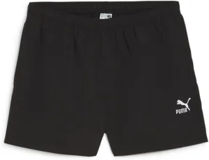 Puma Womens Classics A-Line Shorts Athletic Bottoms Casual Comfort Technology - Black - Size L