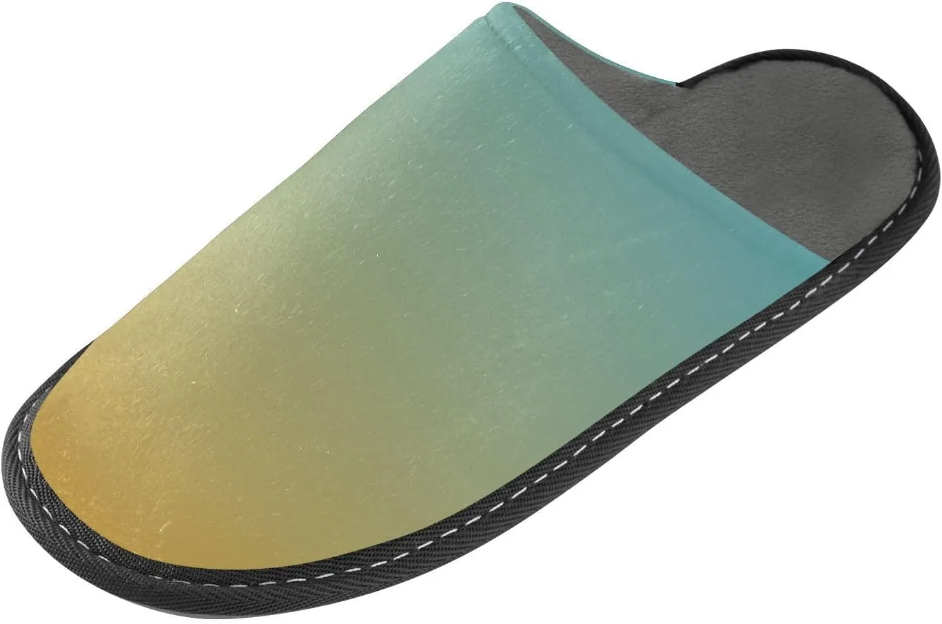 Purple Yellow Gradient House Slippers for Women Men Non-Slip Slip On Slippers