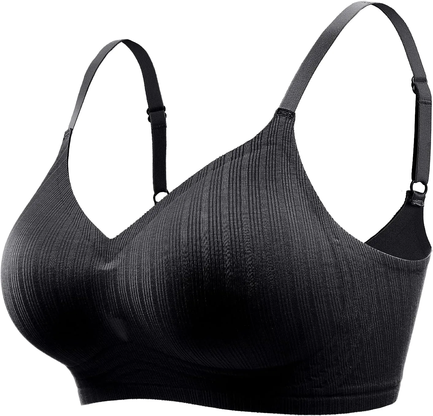 Push Up Bras for Women Wireless Bra Silicone Soft Support Seamless Comfortable Wire Free Bralette Small to Plus Size