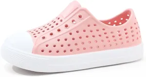 QLZ Toddler Kids Water Shoes for Boys Girls Garden Sandals Rubber Shoes Beach Sneakers, Slip-on Anti-Slip Lightweight Breathable Quick Dry Soft Flexible（Toddler/Little Kid/Big Kid）