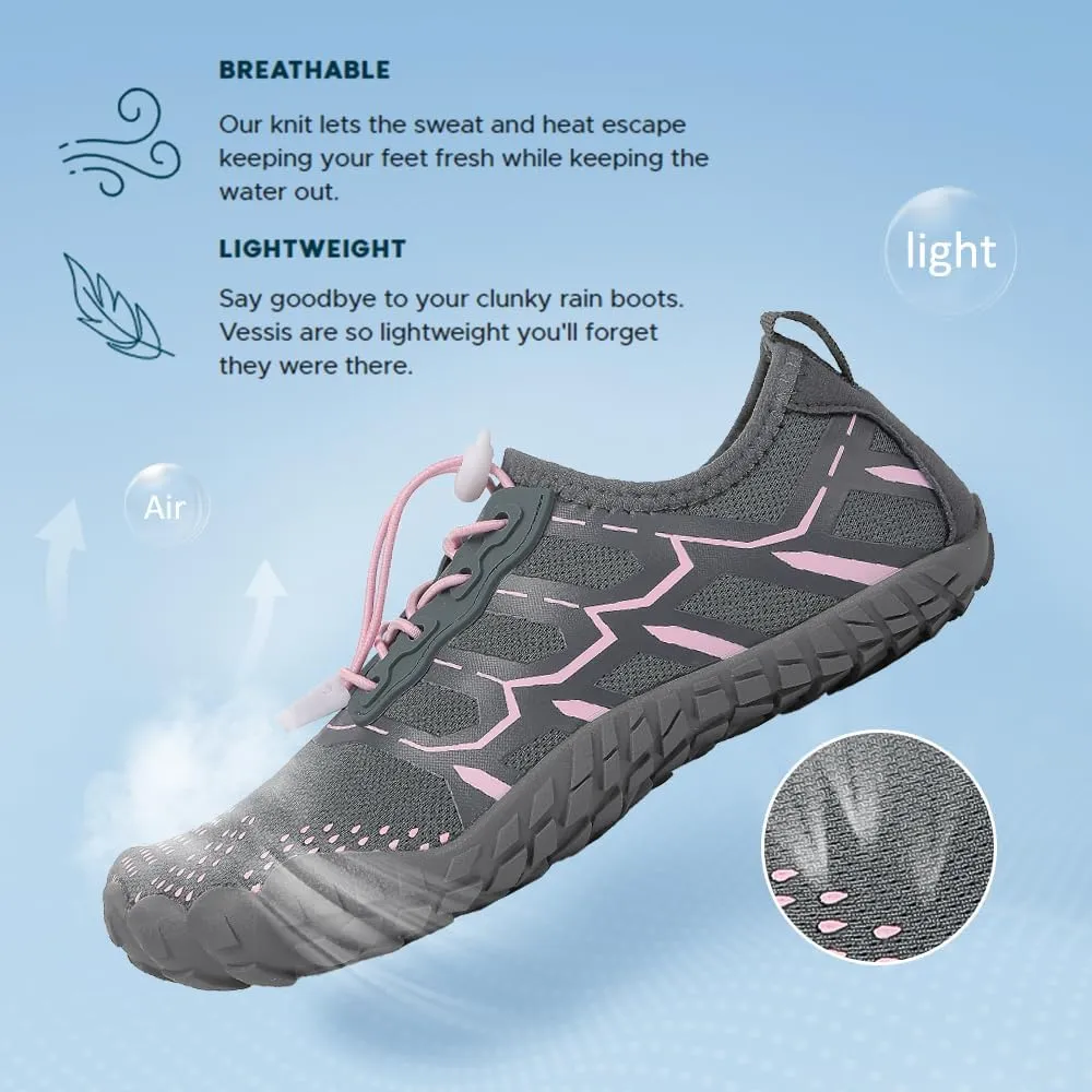 Quick Dry Barefoot Beach & Pool Shoes - Slip-on for Women & Men, Surf, Yoga & Water Sports