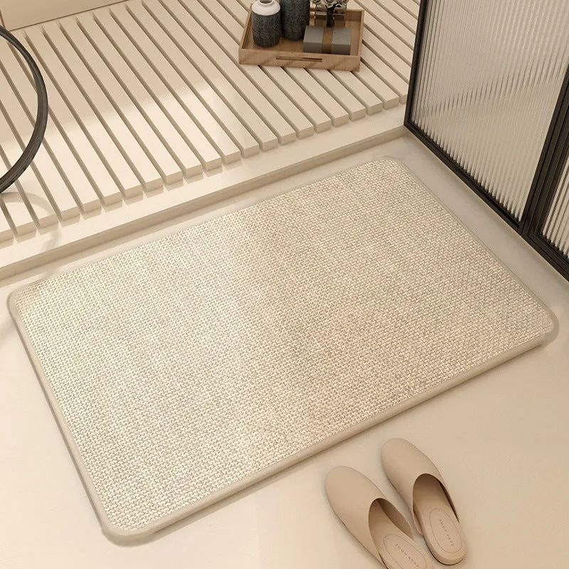 Quick-Dry Bathroom Floor Mat  Water Absorbent & Anti-Slip