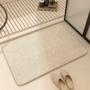 Quick-Dry Bathroom Floor Mat  Water Absorbent & Anti-Slip