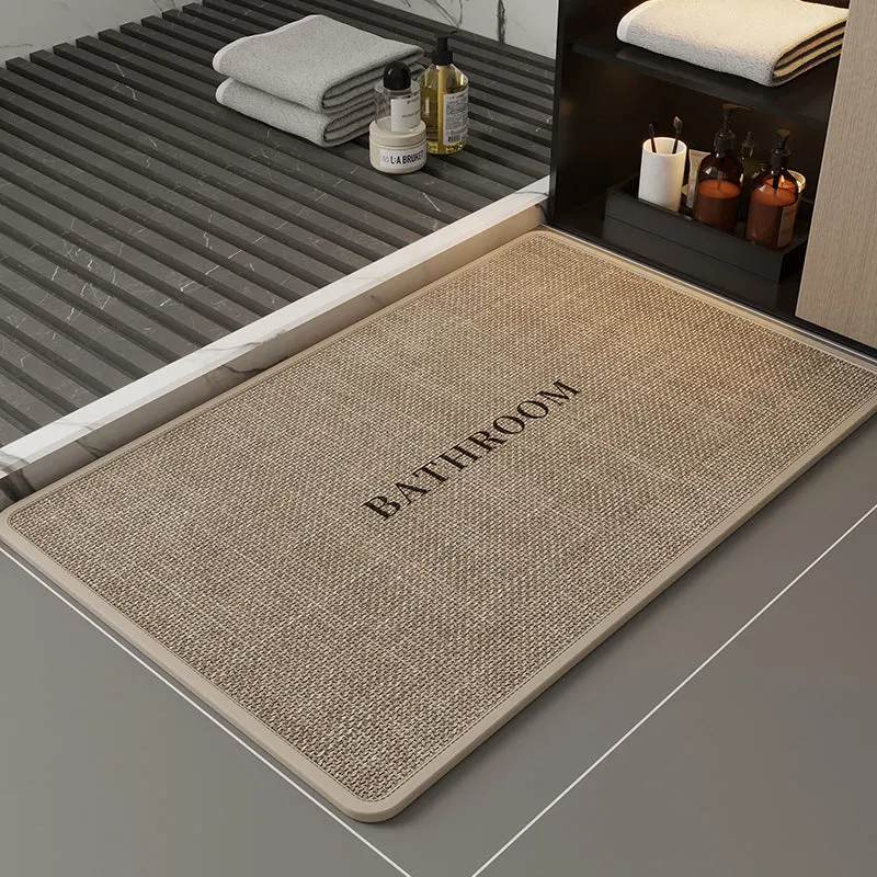 Quick-Dry Bathroom Floor Mat  Water Absorbent & Anti-Slip