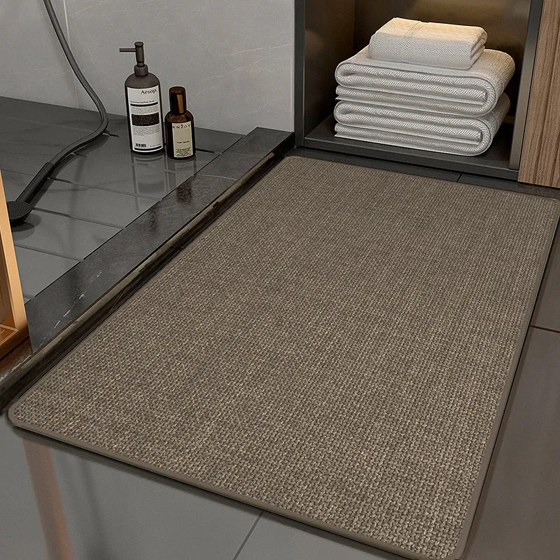 Quick-Dry Bathroom Floor Mat  Water Absorbent & Anti-Slip