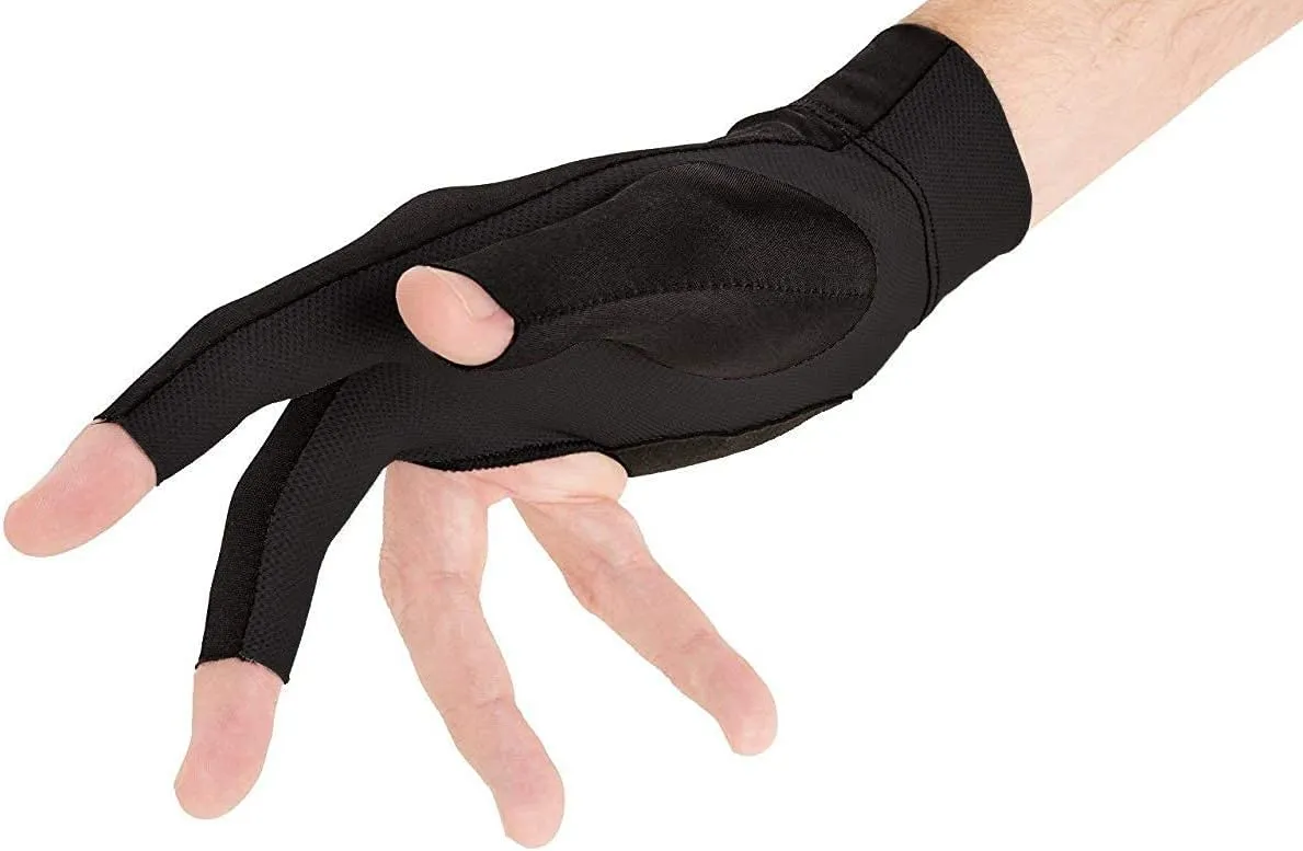 Quick-Dry Breathable Billiard Pool Gloves, Shooters Snooker Cue Sport Glove for Left or Right Hand Option