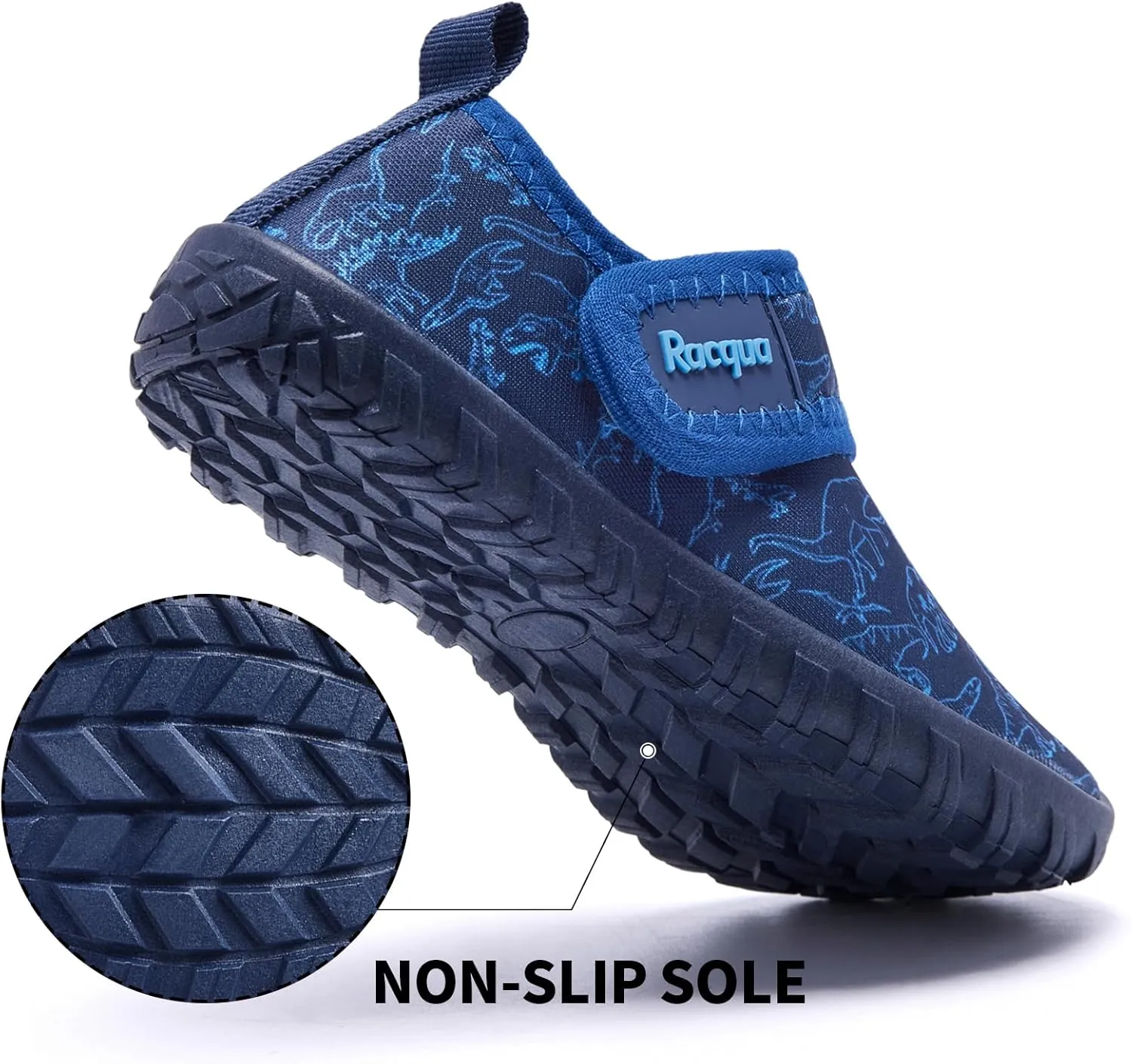Racqua Toddler Baby Water Shoes Barefoot Quick Dry Swim Sport Pool Aqua Shoes for Boy's Girl's(Baby/Toddler)