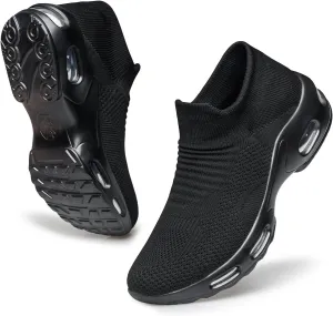 Raoendis Womens Walking Shoes - Sock Sneakers Daily Casual Shoes Slip on Comfortable Nursing Work Shoes