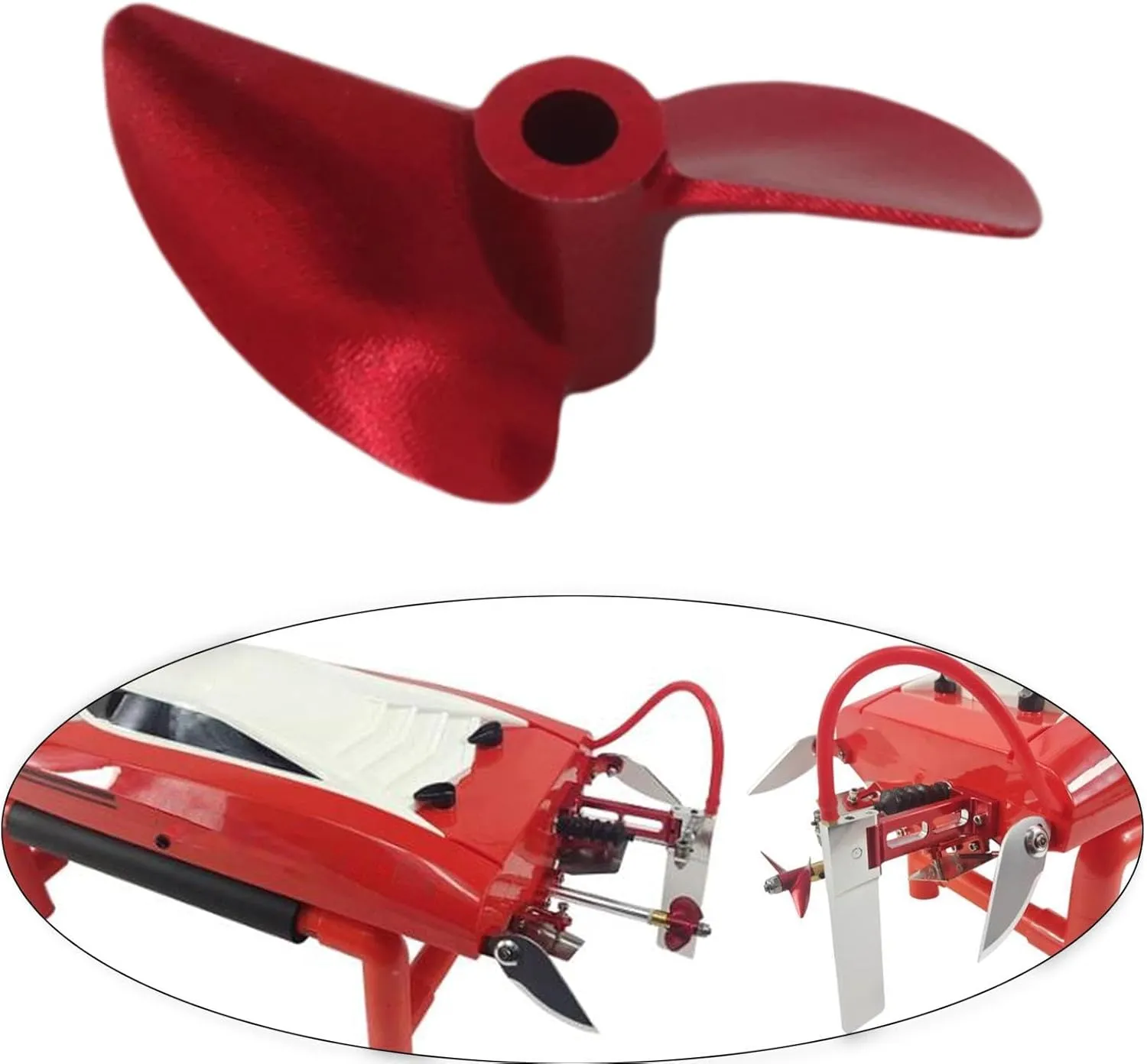RC Speedboat Modification Udi903 Upgrade Part Lightweight Reliable Trim Flaps Shaft Spare Parts Remote Control Boat Water Jet, CNC Propeller, 40mm