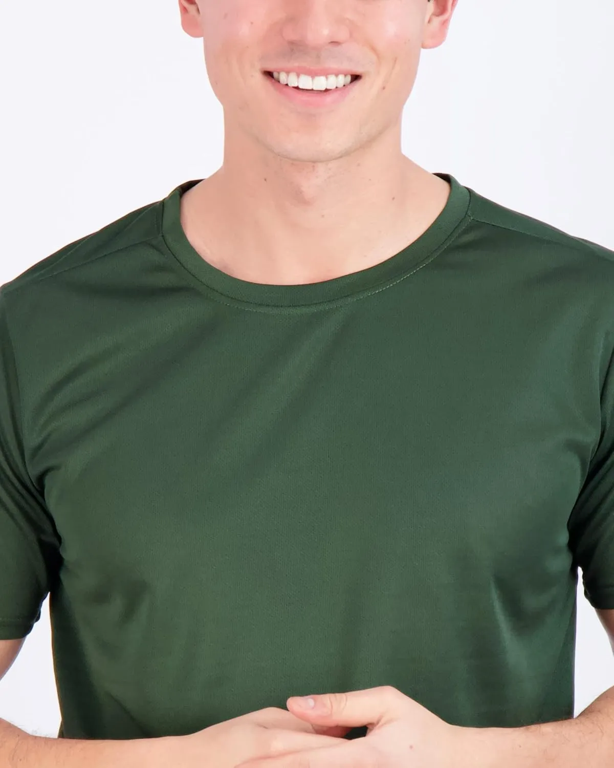 Real Essentials 5 Pack Men’s Active Quick Dry Mesh Crew Neck T Shirts | Athletic Short Sleeve Tee (Available in Big & Tall)