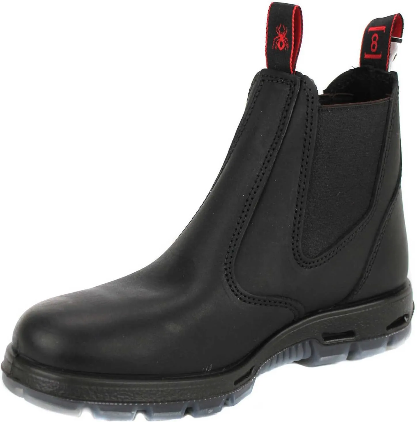 Redback UBBK Easy Escape Slip-On Soft Toe Black Redback Boot Size UK8 = US9