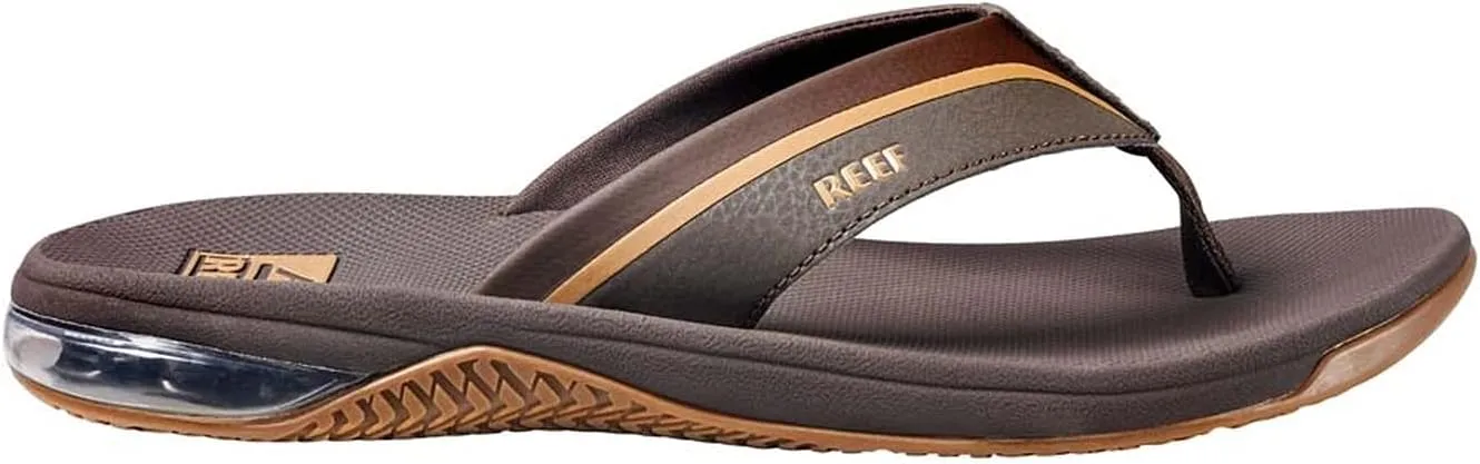 REEF Anchor Men's Beach Flip Flop, Water Friendly, Cushioning Heel Airbag