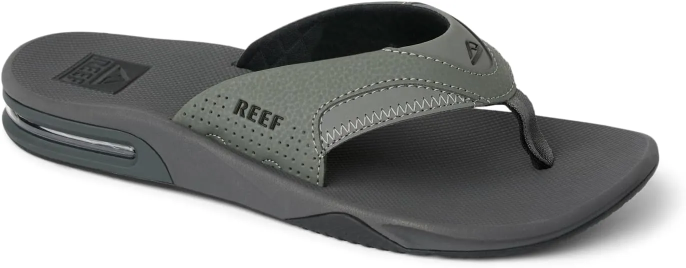 REEF Fanning Men's Bottle Opener Flip Flop, Arch Support, Durable Outsole, Water Friendly