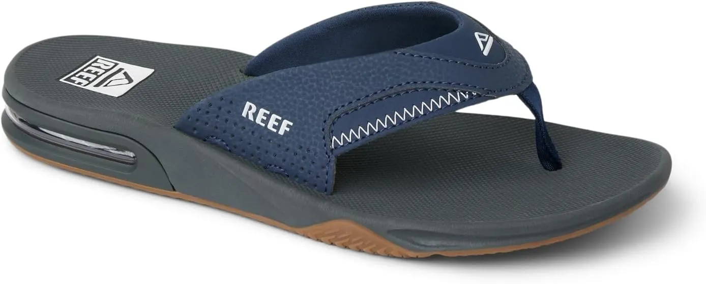 REEF Fanning Men's Bottle Opener Flip Flop, Arch Support, Durable Outsole, Water Friendly