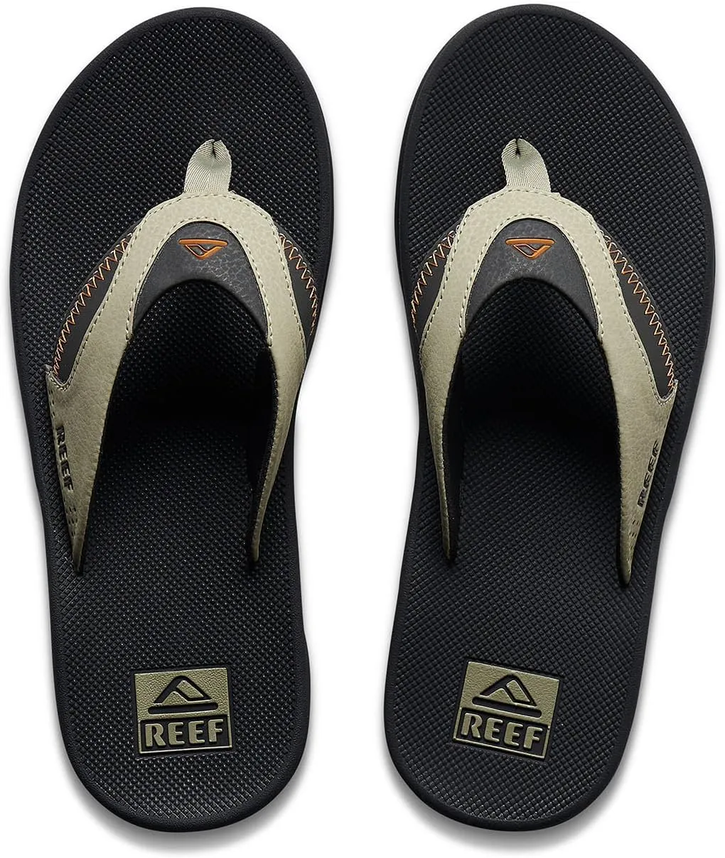 REEF Fanning Men's Bottle Opener Flip Flop, Arch Support, Durable Outsole, Water Friendly