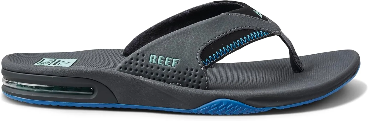 REEF Fanning Men's Bottle Opener Flip Flop, Arch Support, Durable Outsole, Water Friendly