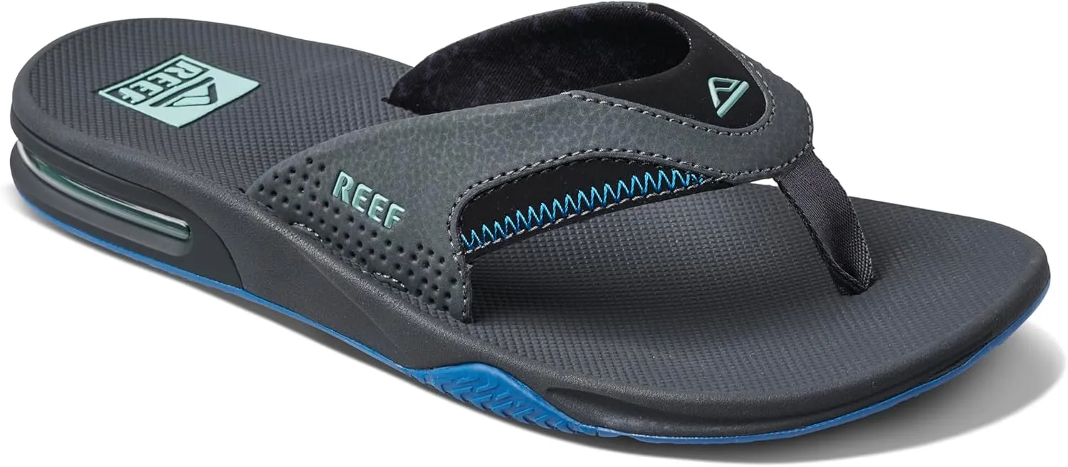 REEF Fanning Men's Bottle Opener Flip Flop, Arch Support, Durable Outsole, Water Friendly