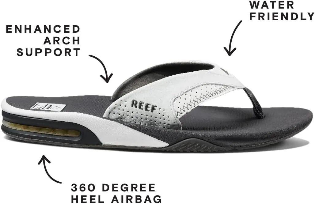 REEF Fanning Men's Bottle Opener Flip Flop, Arch Support, Durable Outsole, Water Friendly