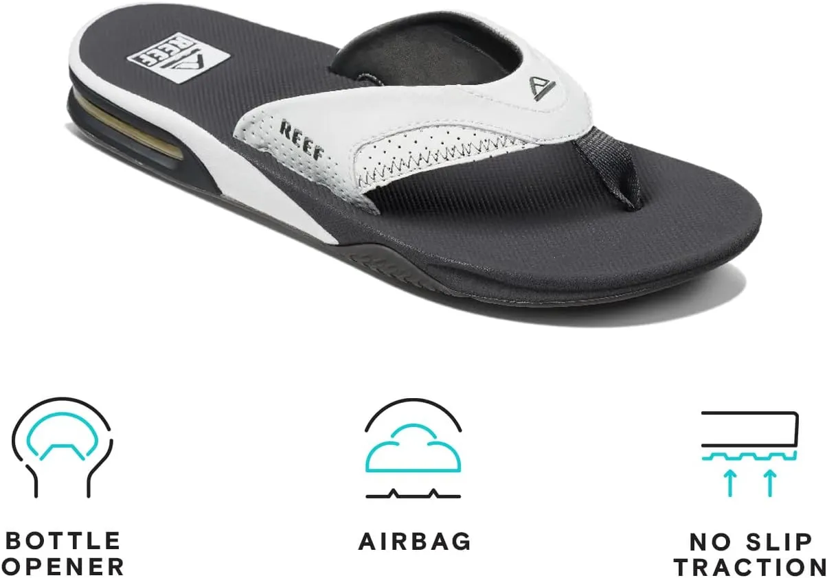 REEF Fanning Men's Bottle Opener Flip Flop, Arch Support, Durable Outsole, Water Friendly