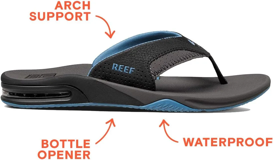 REEF Fanning Men's Bottle Opener Flip Flop, Arch Support, Durable Outsole, Water Friendly