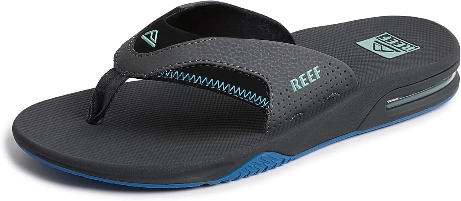 REEF Fanning Men's Bottle Opener Flip Flop, Arch Support, Durable Outsole, Water Friendly