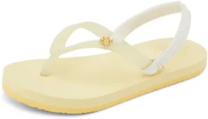 Reef Girls Little Charming Flip-Flop, Pale Banana, 11 Kid