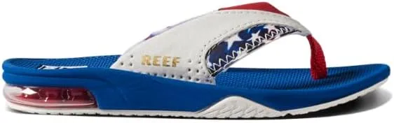 REEF Kids' Fanning Flip Flop, Arch Support, Durable Outsole, Water Friendly