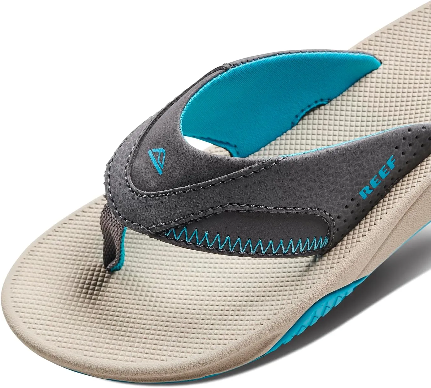 REEF Kids' Fanning Flip Flop, Arch Support, Durable Outsole, Water Friendly