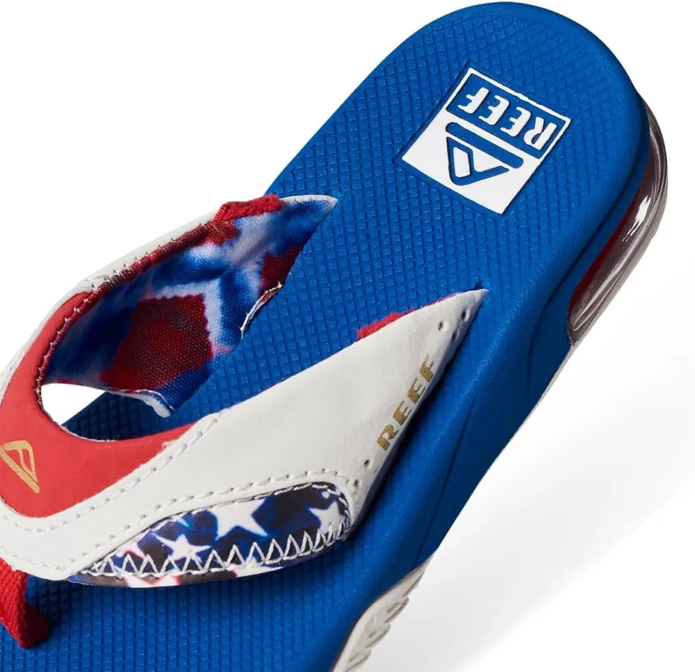 REEF Kids' Fanning Flip Flop, Arch Support, Durable Outsole, Water Friendly