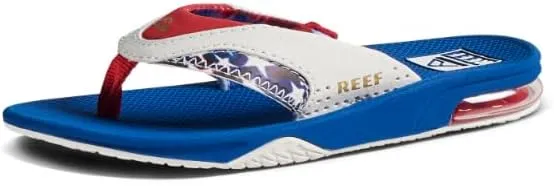 REEF Kids' Fanning Flip Flop, Arch Support, Durable Outsole, Water Friendly