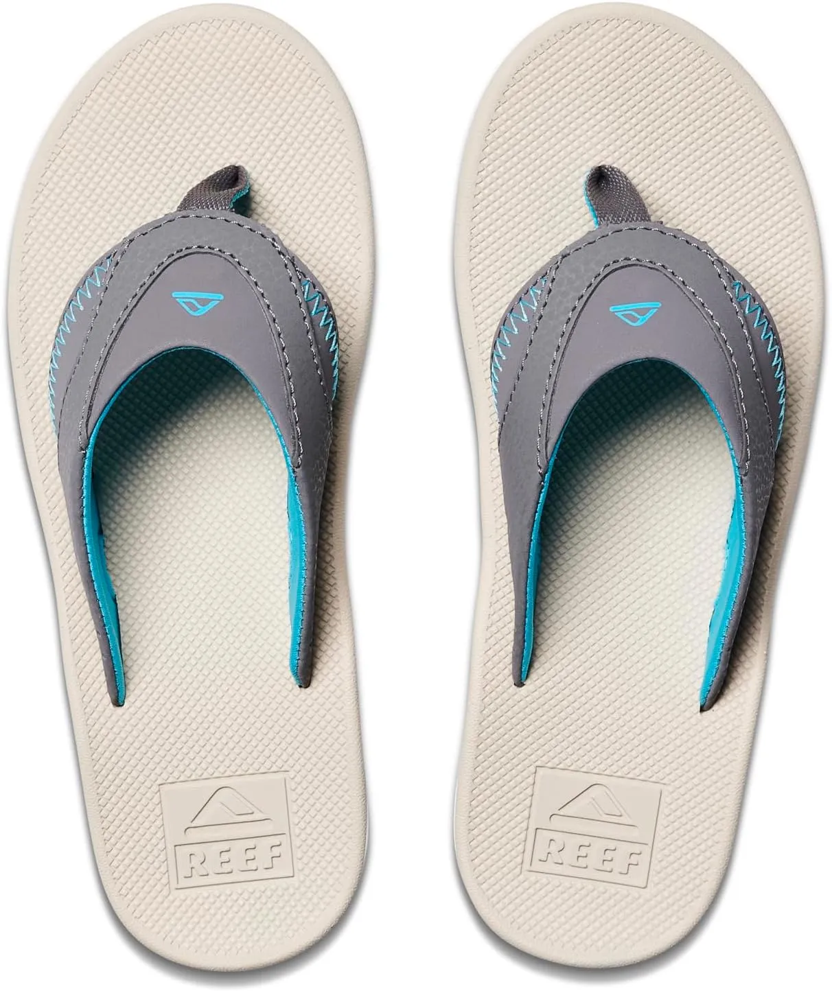 REEF Kids' Fanning Flip Flop, Arch Support, Durable Outsole, Water Friendly
