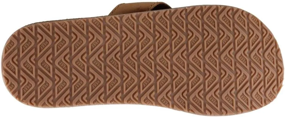 REEF Leather Smoothy Men's Flip Flop, No Break In Period Leather, Durable Outsole