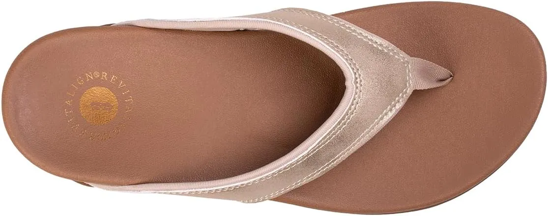 REVITALIGN Women's Shoreline Shimmer Flip-Flop