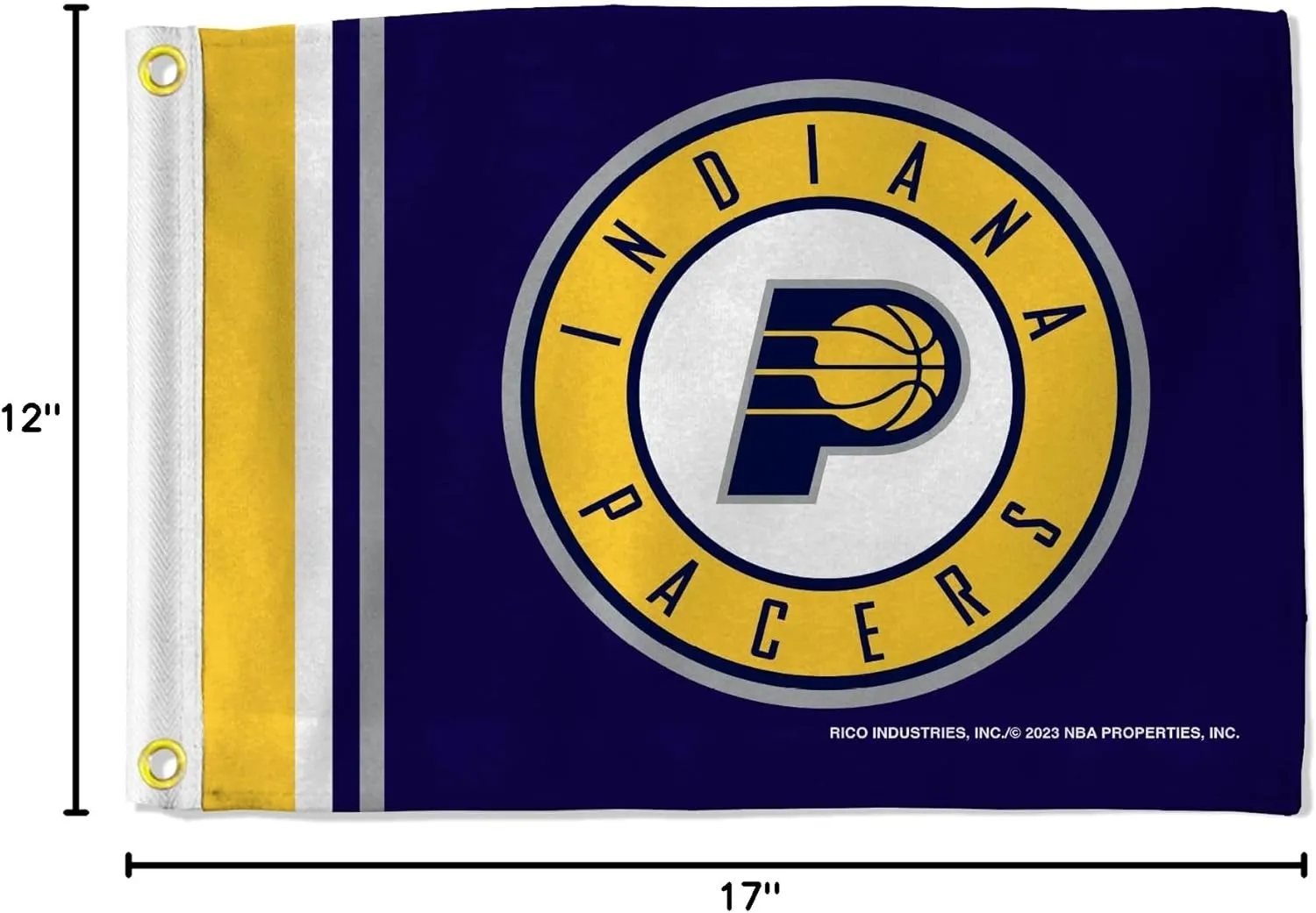 Rico Industries NBA Basketball Standard Utility Flag - Double Sided - Great for Boat/Golf Cart/Home ect.