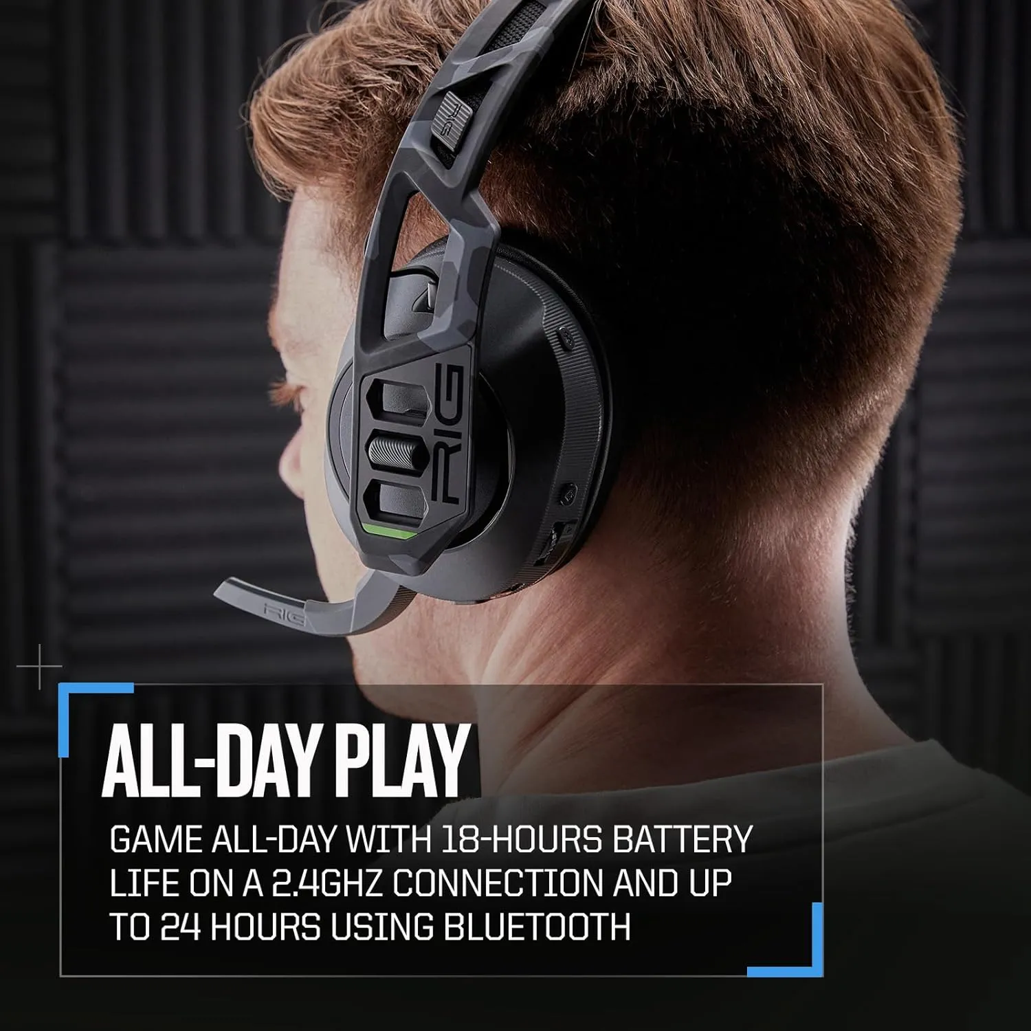 RIG 600 PRO HX Dual Wireless Universal Gaming Headset with Bluetooth for Xbox Series X|S, Xbox One, PlayStation PS4, PS5, Nintendo Switch, PC, USB, Steam Deck, Android and iPhone – Urban Camo