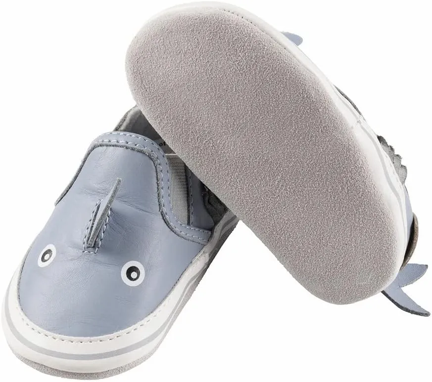 Robeez Baby Boys and Unisex Soft Soles Slip-Resistant Crib Shoes Slippers for Infant and Toddler, 0-24 Months