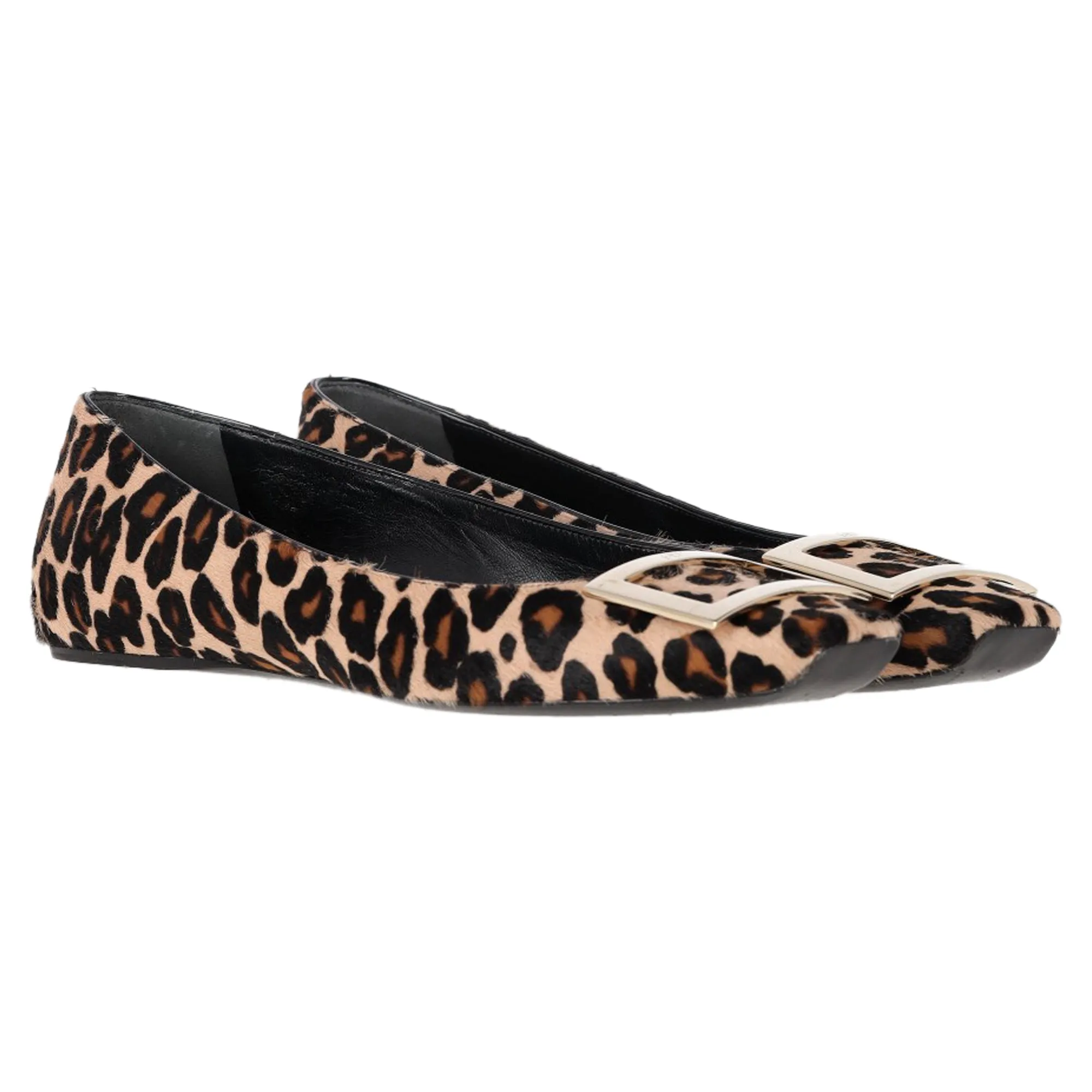 Roger Vivier Leopard Print Ballet Flats