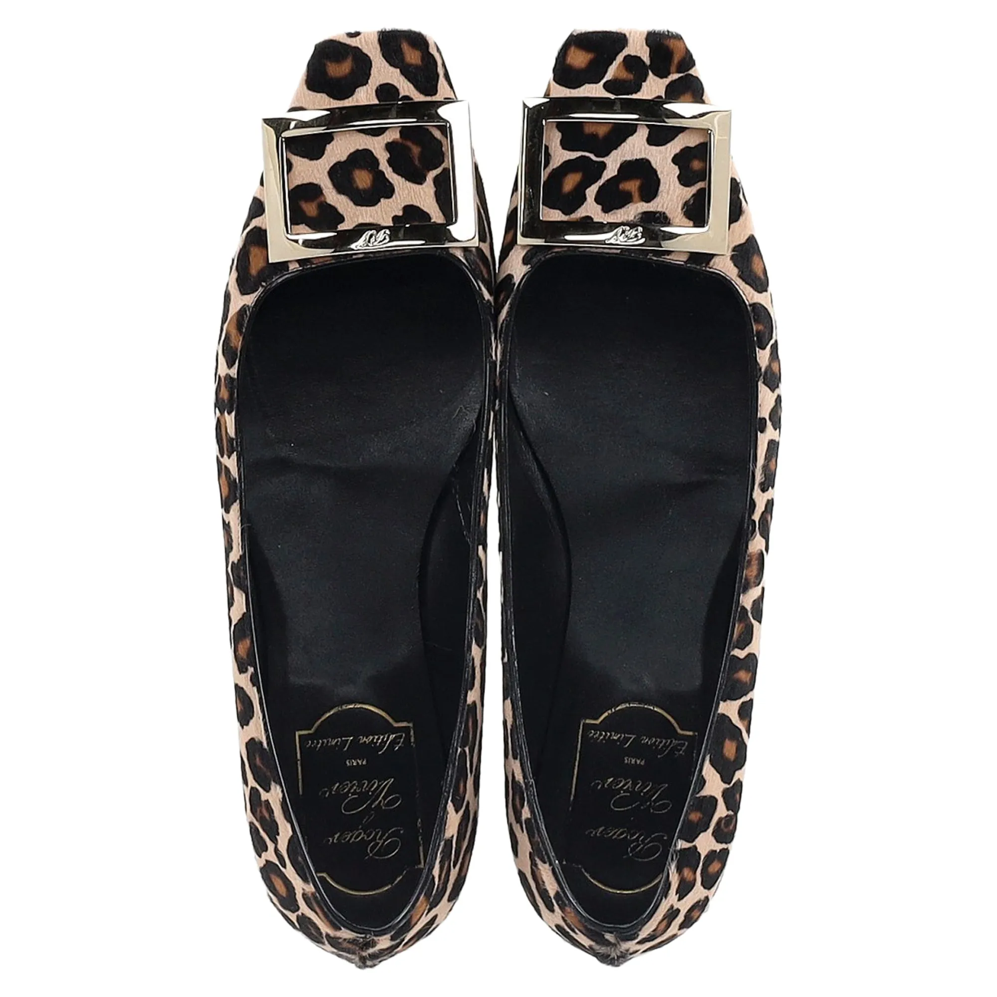 Roger Vivier Leopard Print Ballet Flats