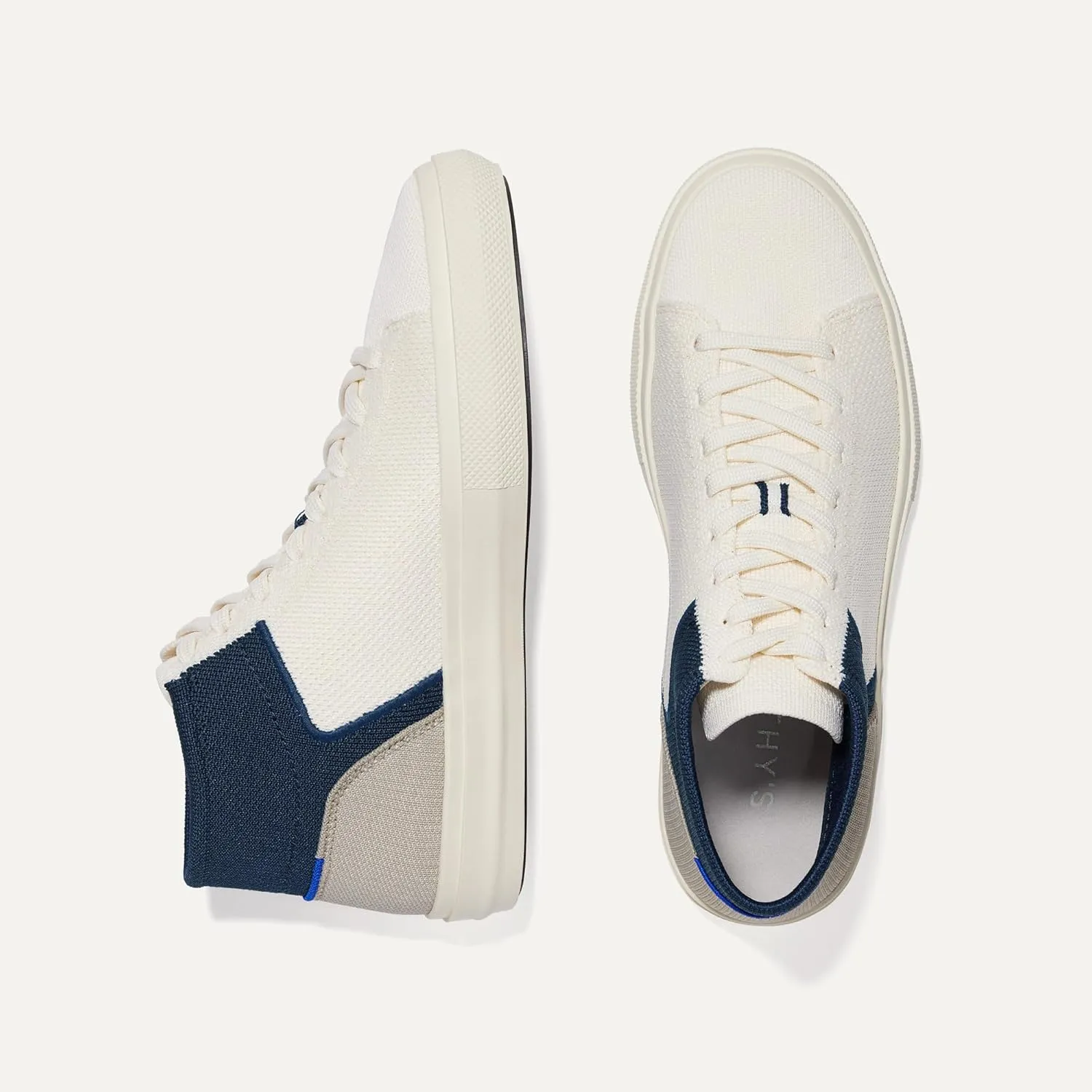Rothy's The High Top, Men's Lace Up Sneaker for Walking & Casual Comfort, Made from Recycled Plastic Bottles & Machine Washable