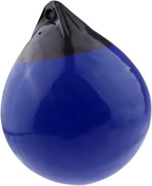 Round Boat Fender Buoy Ball PVC Multipurpose Anti Scratch Lightweight with Eye Hole for Yachts Marinas Anchor Buoy 30x35cm