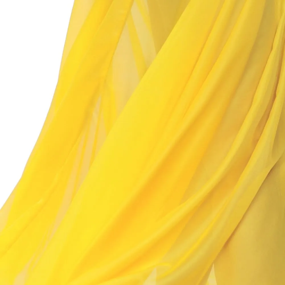 ROYAL SMEELA Women's Chiffon Skirt Belly Dance Costume for Women Dancing Dress High Split Beach Ruffle Bellydance Skirts