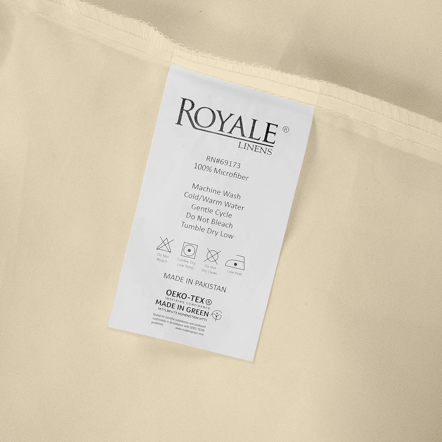Royale Linens 2 Pack Bulk Flat Sheet Set - Top Sheets - Soft 1800 Microfiber - Wrinkle & Stain Resistant - for Hotel, Massage Table, Hospital, Dorm - Twin Flat Sheet Sold Separately (Twin, Sand)