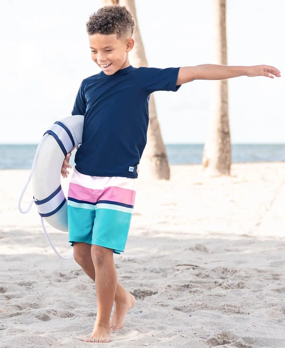 RUGGEDBUTTS® Boys Short Sleeve Rash Guard