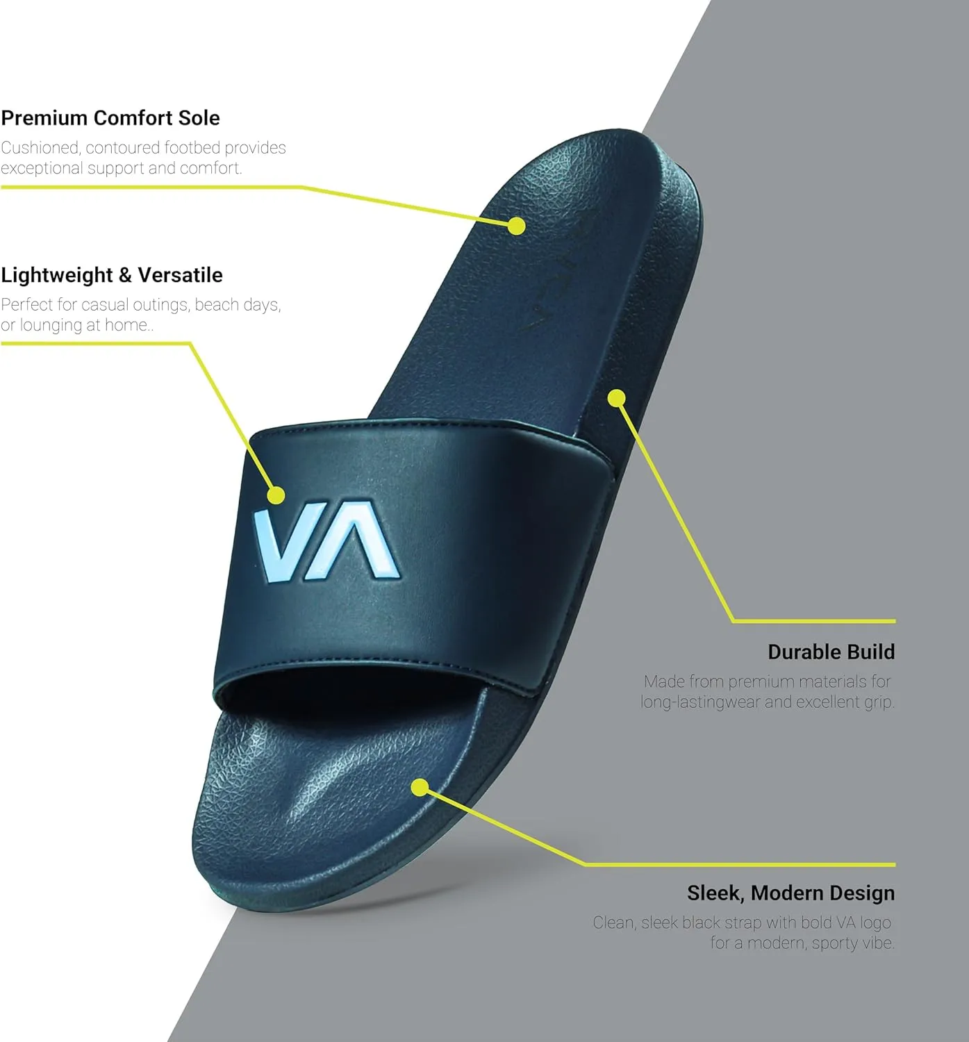 RVCA Men's Sport Slide Flip-Flop