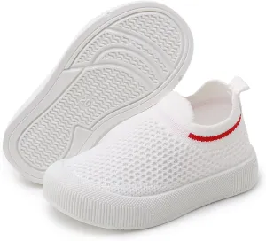 RVROVIC Toddler Boys Girls Sneakers Lightweight Slip on Shoes Kids Breathable Non-Slip Walking Shoes 1-3 Yrs