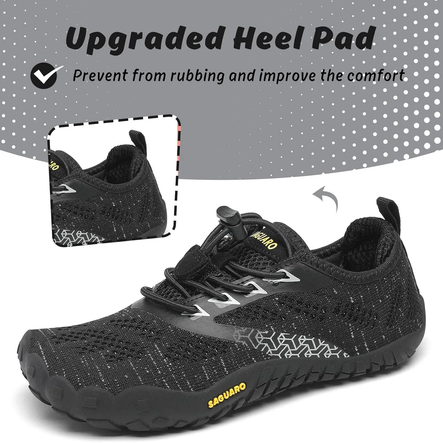 SAGUARO Kids' Barefoot Shoes Boys Girls Quick Dry Aqua Athletic Sneakers Lightweight Sport Footwear Toddler Water Shoes