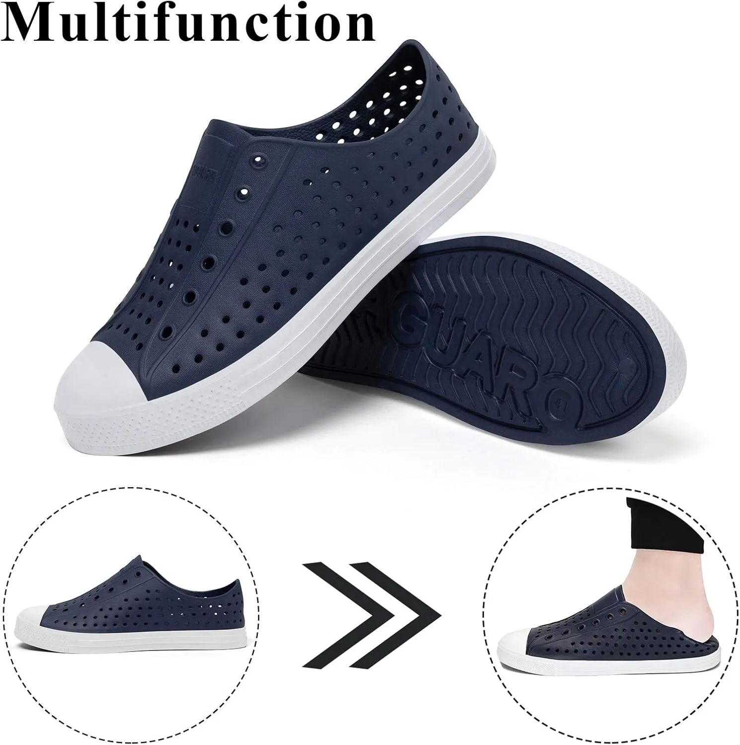 SAGUARO Mens Garden Shoes for Women Breathable Slip-On Gardening Clogs Quick Dry Non-Slip Water Shoe Outdoor Beach Sandals Aero XVII