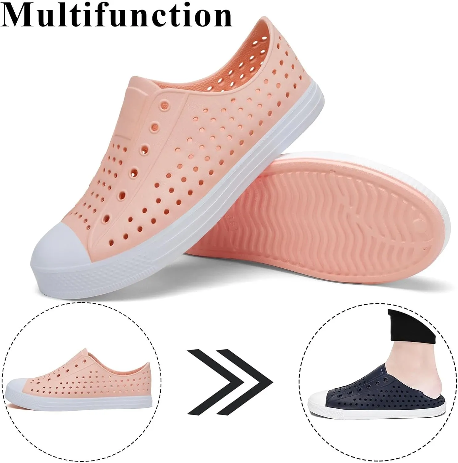 SAGUARO Mens Garden Shoes for Women Breathable Slip-On Gardening Clogs Quick Dry Non-Slip Water Shoe Outdoor Beach Sandals Aero XVII