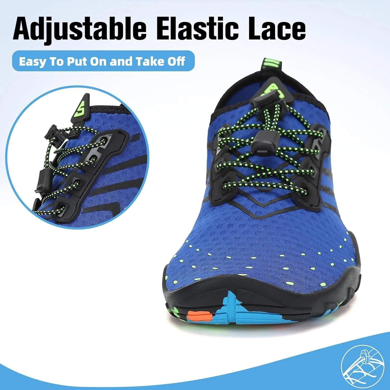 SAGUARO Quick-Dry Water Shoes for Women – Swim Shoes, Beach Shoes, Aqua Shoes with Lightweight, Breathable, Slip-Resistant Design for Pool & Outdoor Use