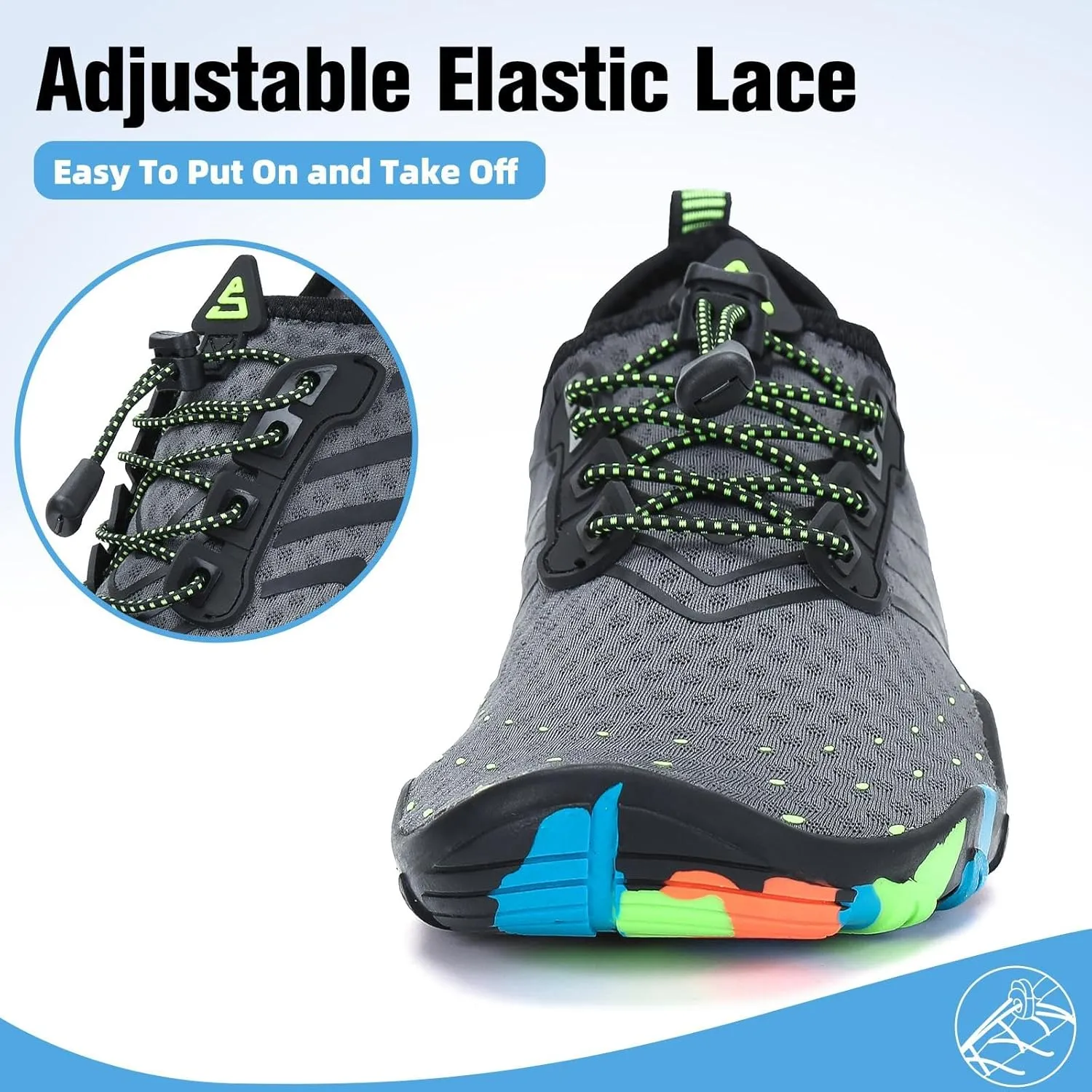 SAGUARO Quick-Dry Water Shoes for Women – Swim Shoes, Beach Shoes, Aqua Shoes with Lightweight, Breathable, Slip-Resistant Design for Pool & Outdoor Use